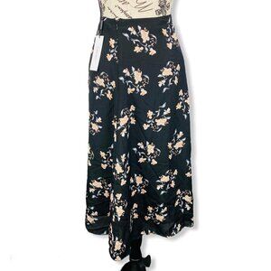 Calvin Klein- floral Asymmetrical Midi Skirt- size 4